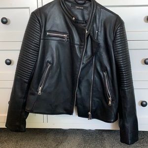 Zara Faux Leather Jacket XL